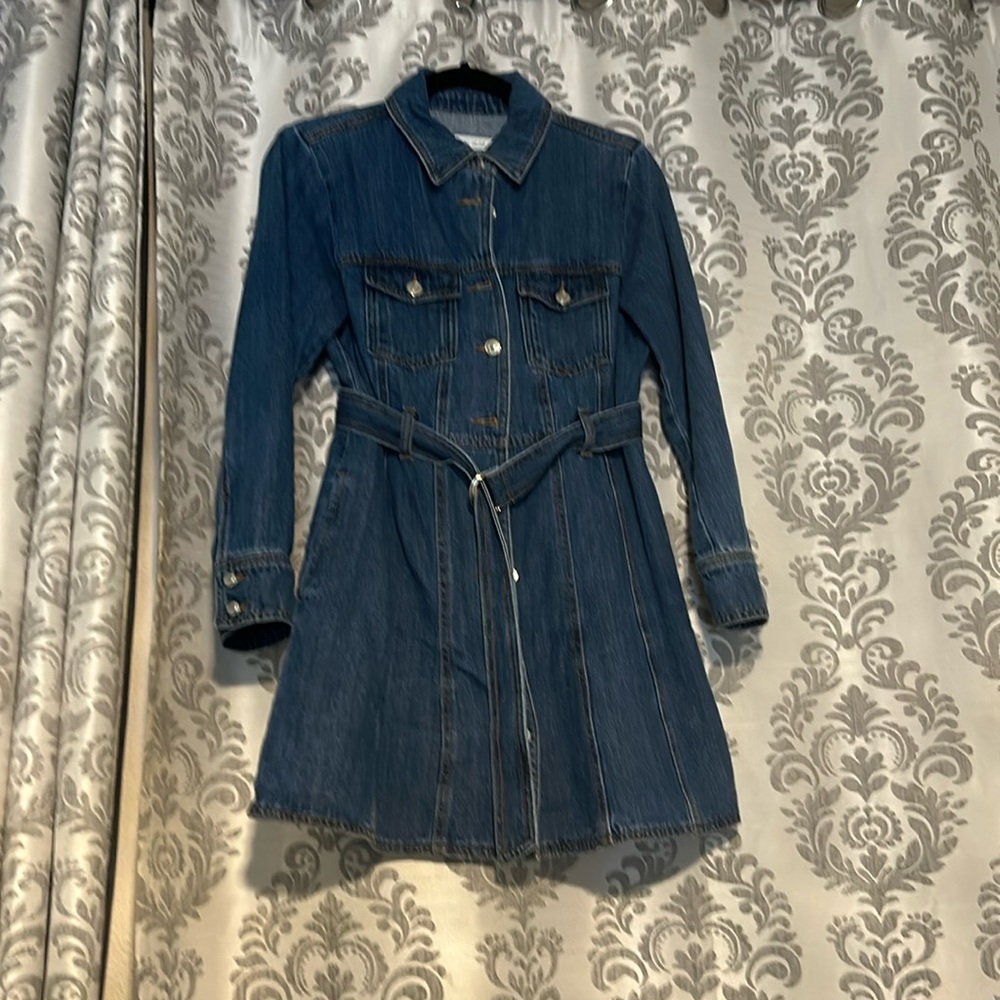 Zara denim dress size medium